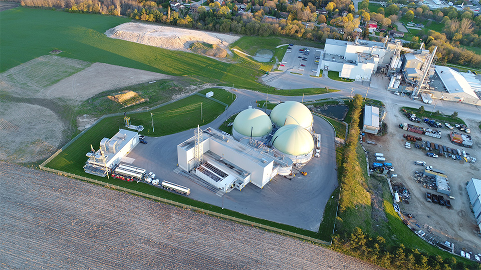 Overhead View of Skyline Energy facility