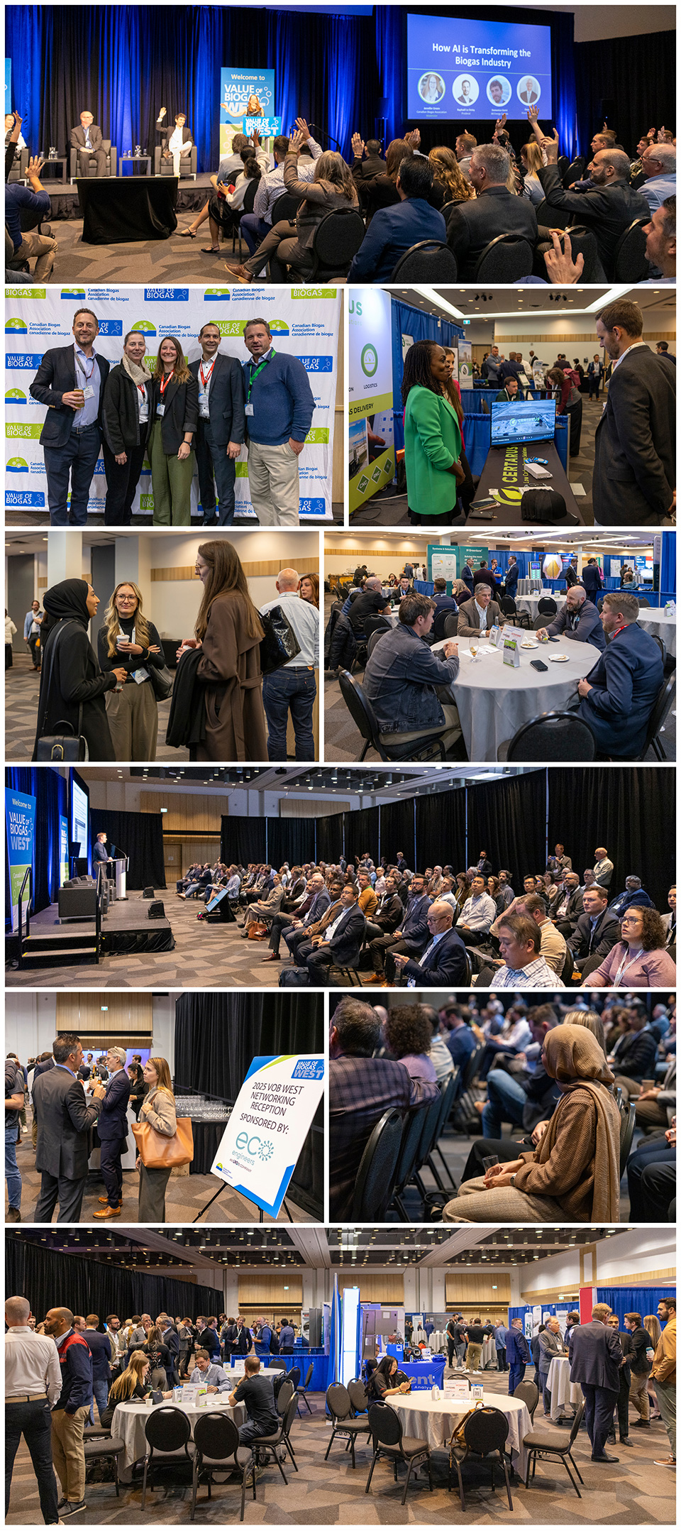 Collage of photos taken over the course of the conference.